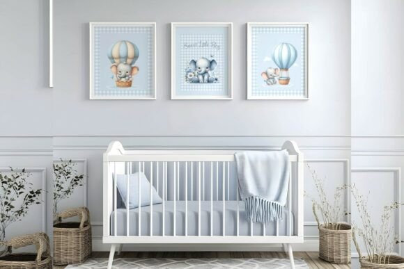 Download Elephant Nursery Wall Art Bundle - Nursery wall art Collection