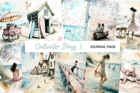 Download Coastal Summer Seaside Journal Pages - Premium Resources