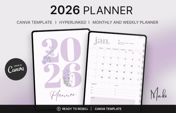 Download 2026 Digital Planner Canva Template - Premium Resources