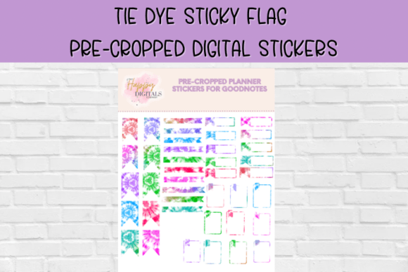 Download Tie Dye Digital Planning Stickers - Digital planning Collection