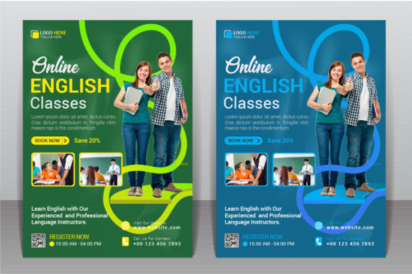 Download Learn English Language Flyer Design - Premium Resources