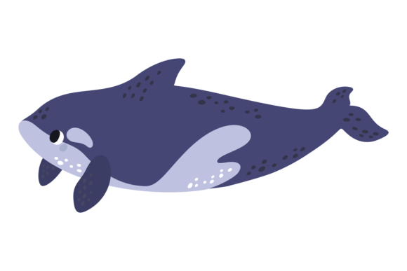Download Orca Whale Icon. Cute Arctic Ocean Anima - Premium Resources