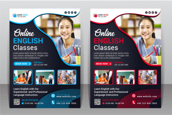 Download Learn English Language Flyer Design - Premium Resources