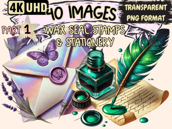 Download Wax Seal Stamps &amp; Stationery Clipart P1 - Seal Collection