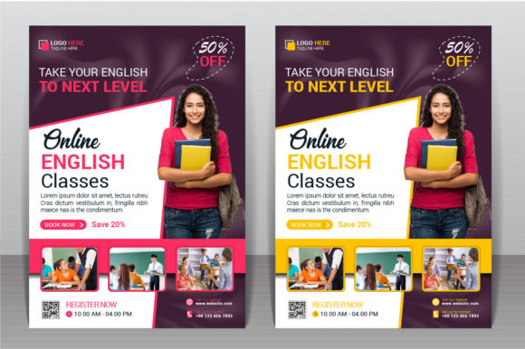 Download Learn English Language Flyer Design - Premium Resources
